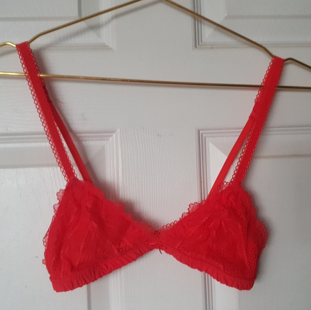 Aerie Red Lace Bralette